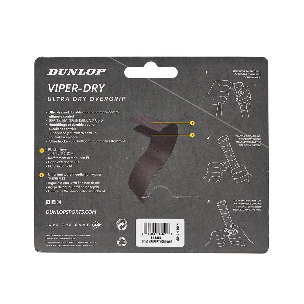 Dunlop VIPERDRY OVERGRIP WEIß 3er Pack
