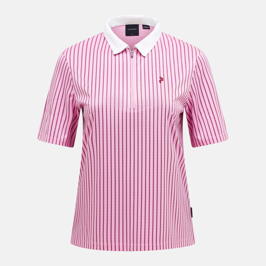 Peak Performance Graphic Zip Polo Damen