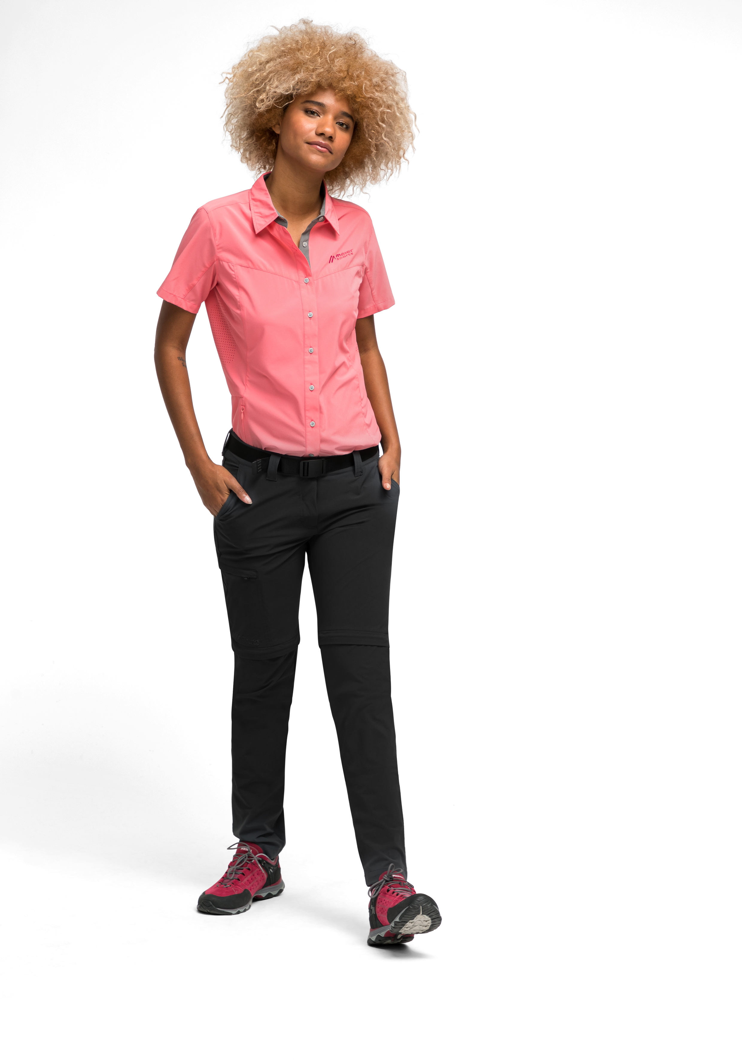 Maier Sports Inara slim zip Hose Damen